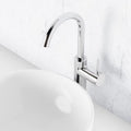 C.P. Hart Spillo Tall High Spout Single Lever Basin Mixer with Click Waste