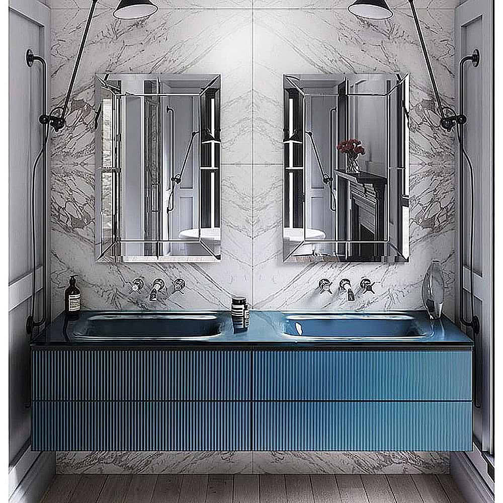 C.P. Hart Epoch Wall-Mounted 3-Piece Basin Mixer 185-215mm without Waste